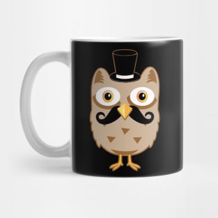 Mustache Owl Mug